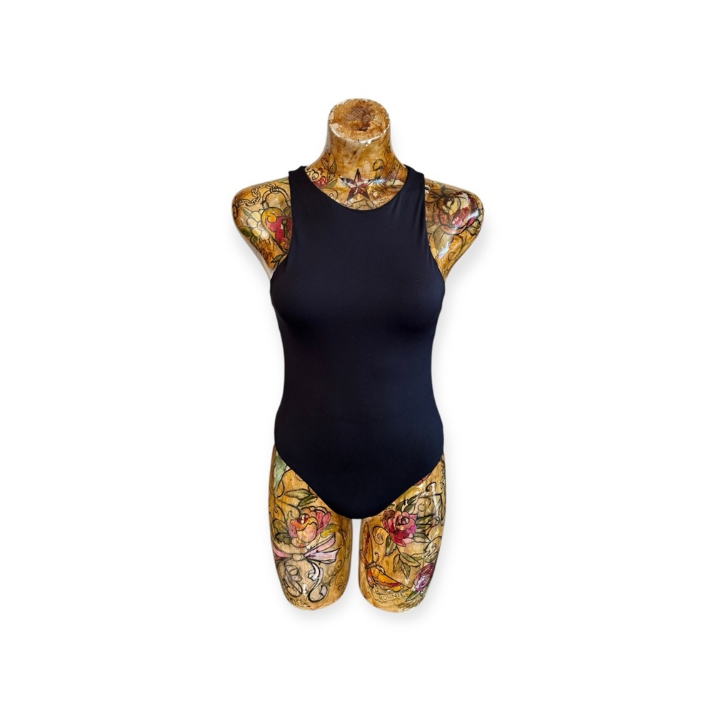 Zara sleeveless bodysuit small black